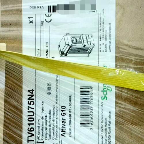 议价ATV610U75N4 变频器 7.5KW 380V三相工业调速设备维修