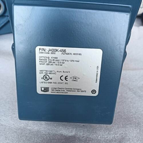 议价J400K-456 UE压力开关 工业工控压力检测控制器件维修