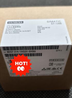 议价6ES7214-1AG31-0XB0 CPU模块 S7-1200中央处理器模组维修