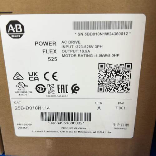 议价25B-D010N114 变频器 POWER FLEX 525 AB工控维修