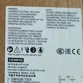议价3RW4038-1TB04 交流半导体电动机软起动器 工控配件维修