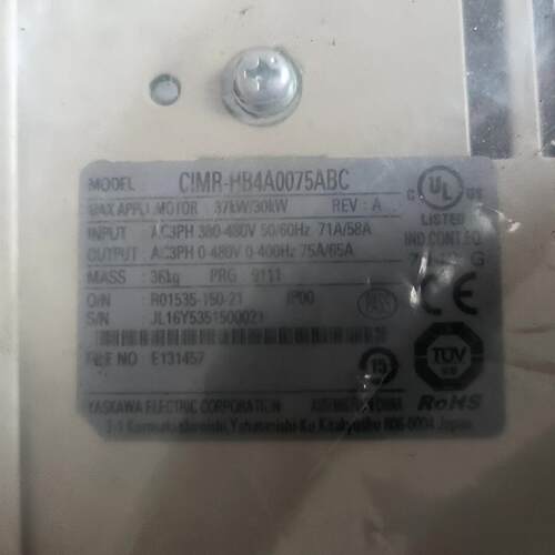议价CIMR-HB4A0075ABC 安川变频器 三相37KW 工控配件维修