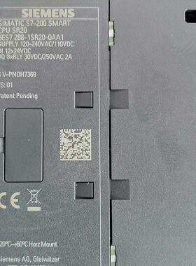 议价6ES7288-1SR20-0AA1 CPU SR20 可编程控制器 工控模块维修