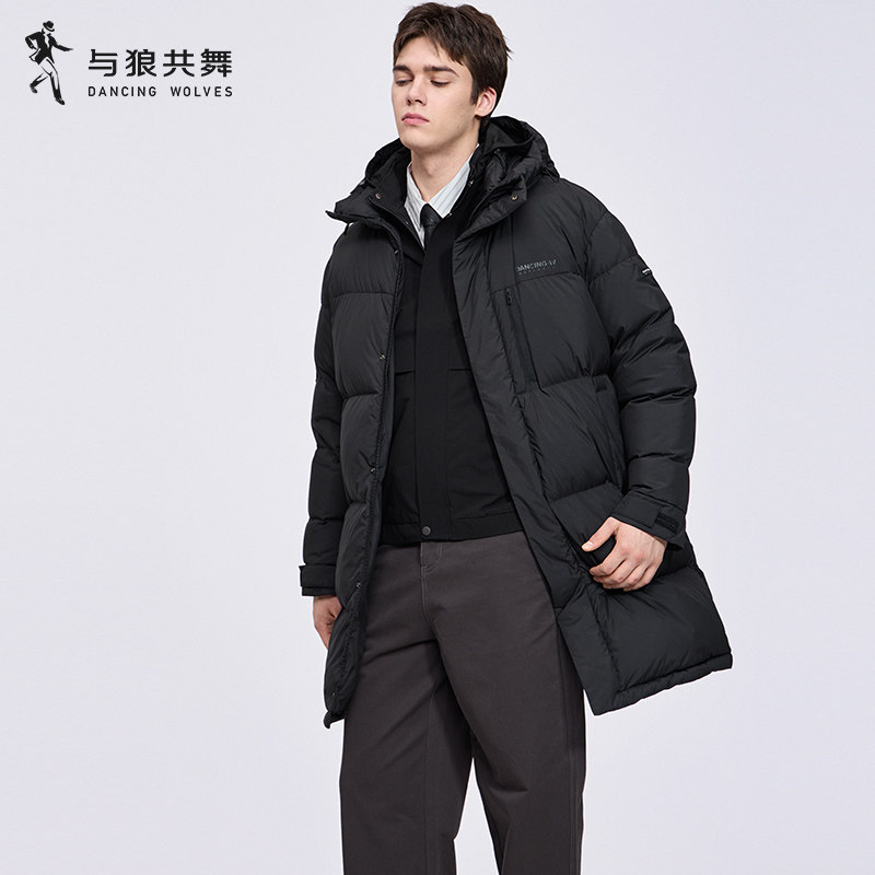 【防风拒水】与狼共舞中长款羽绒