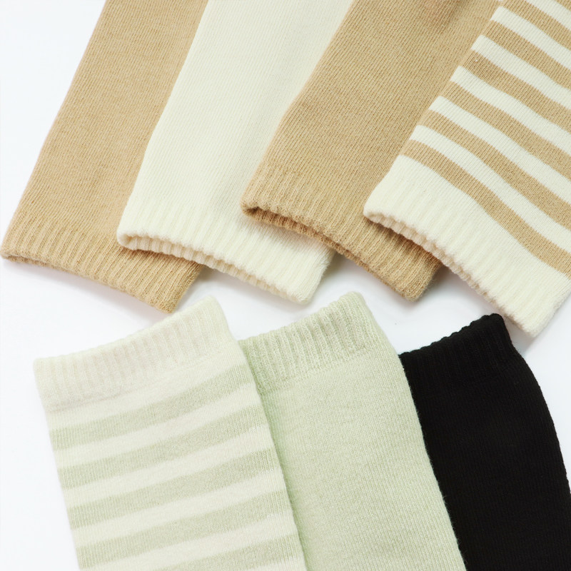 有机棉原料秋冬季款保暖加厚袜子加长高筒毛巾底半毛圈运动男女