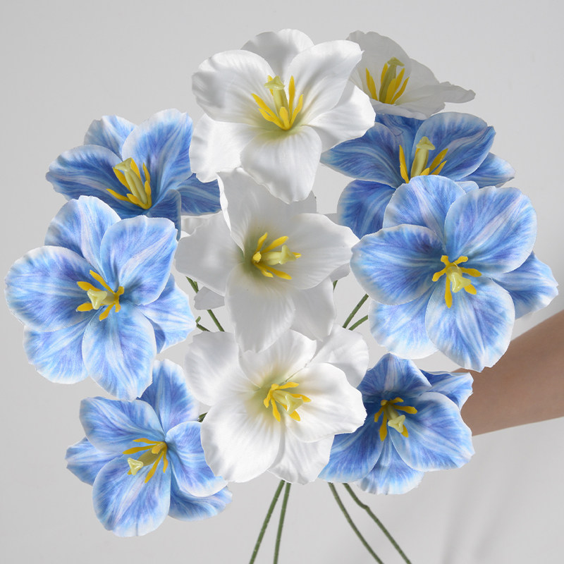 仿真3头开口郁金香法式轻奢假花仿真花摆设客厅装饰餐桌花艺摆件,家居饰品,仿真花/假花,淘宝优惠券,粉丝福利购,淘宝优惠卷