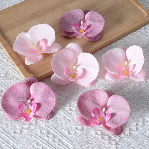 仿真花蝴蝶兰假花花头diy装饰花