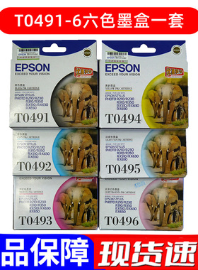 原装EPSON 爱普生T0491 T0492 T0493 T0494 T0495 T0496 R230墨盒