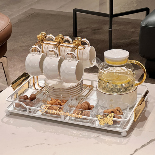 水果花茶壶茶杯杯具蜡烛 玻璃法式 26X8英式 下午茶茶具茶壶套装