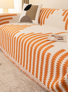 热销v7hm7沙发盖布四季通用防尘防滑沙发毯罩全盖全包套整张巾沙