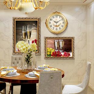 油欧V211画餐桌轻奢墙壁画 饰画简饭厅挂画现美式 代欧式 餐水厅果装