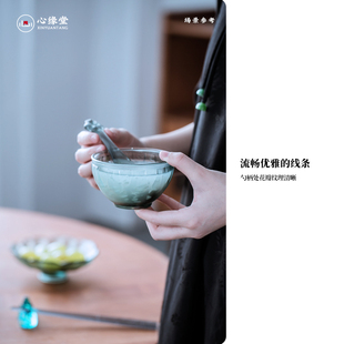 心缘堂琉璃餐具轻奢碗勺子筷子家用现代简约创意琉璃高档餐具碗盘