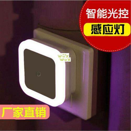 LED Night Light Sensor Control 110V 220V EU US Plug Lamp