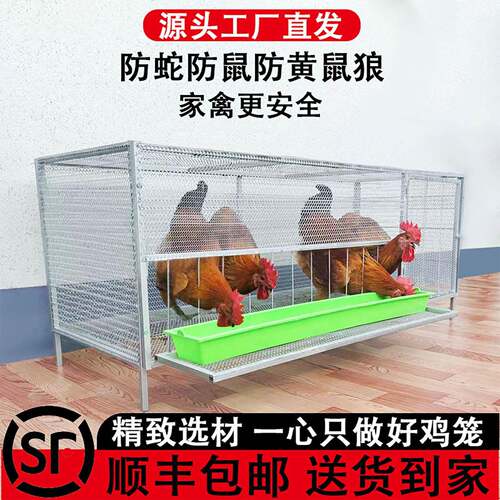 鸡笼家用室内外大号加厚方管农村户外专用防鼠鸡鸭鹅兔养殖家禽笼