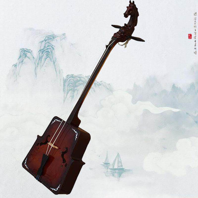 厂家直销红木马头琴中音马头琴 蒙古乐器提琴式送盒子专业