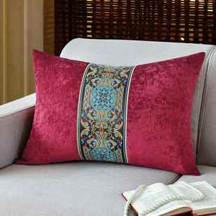 正品 加大抱枕垫含芯发厅家用实木沙长方靠枕6080套客可 现代靠中式