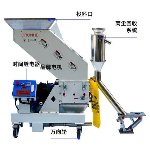 速静音p机边粉碎机p中料P料C料破碎SG-240FE机塑料软粉料机