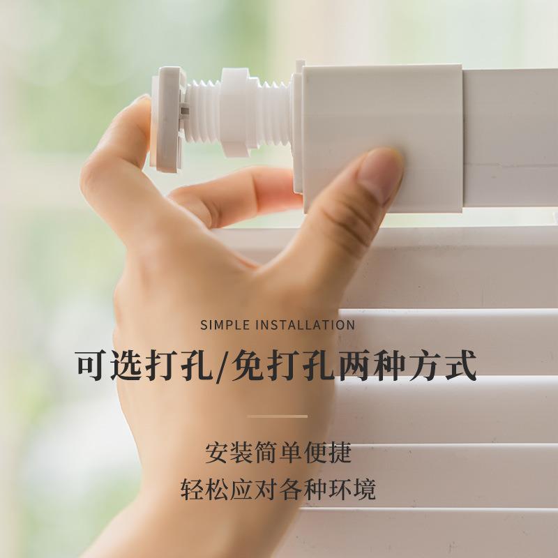 百窗帘办铝合金帘公室浴室卫叶生间厕所家用防水遮光升降百叶帘卷