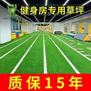 幼儿园卡通图案草坪地毯垫功能性草皮工作室私教白线人工草皮gym