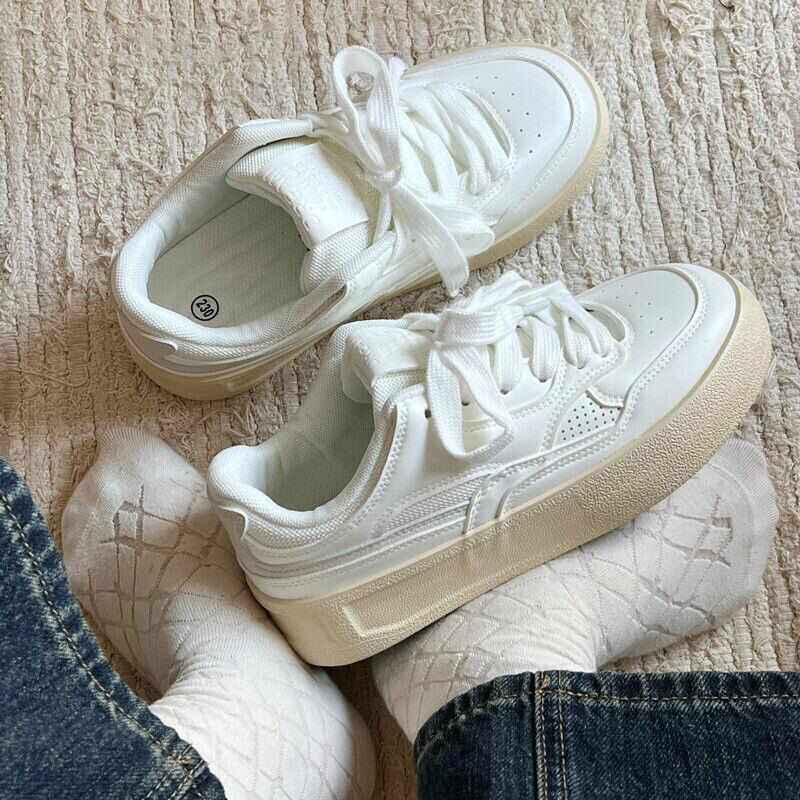 板鞋大码女鞋41到43码胖脚宽肥外穿爆款潮运动鞋韩版春秋款显脚小,女鞋,休闲板鞋,淘宝优惠券,粉丝福利购,淘宝优惠卷