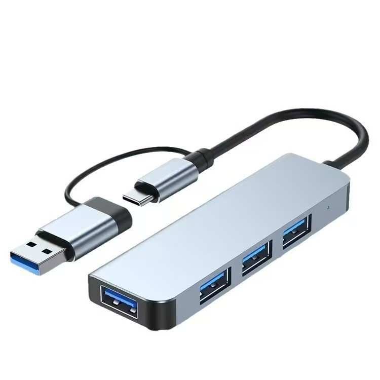 TypeC拓展坞铝合金 3.0usb分线器多功能一拖四hub集线器3.0HUB