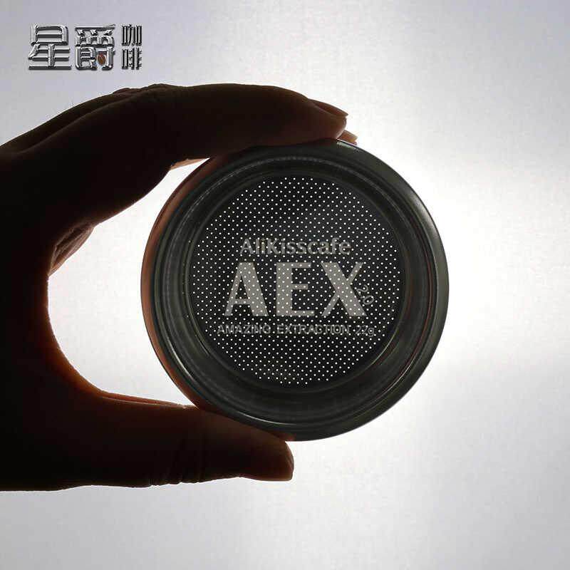 58mm粉碗咖啡机手柄不锈钢双杯精密过滤萃取18g20g配件滤纸分水网