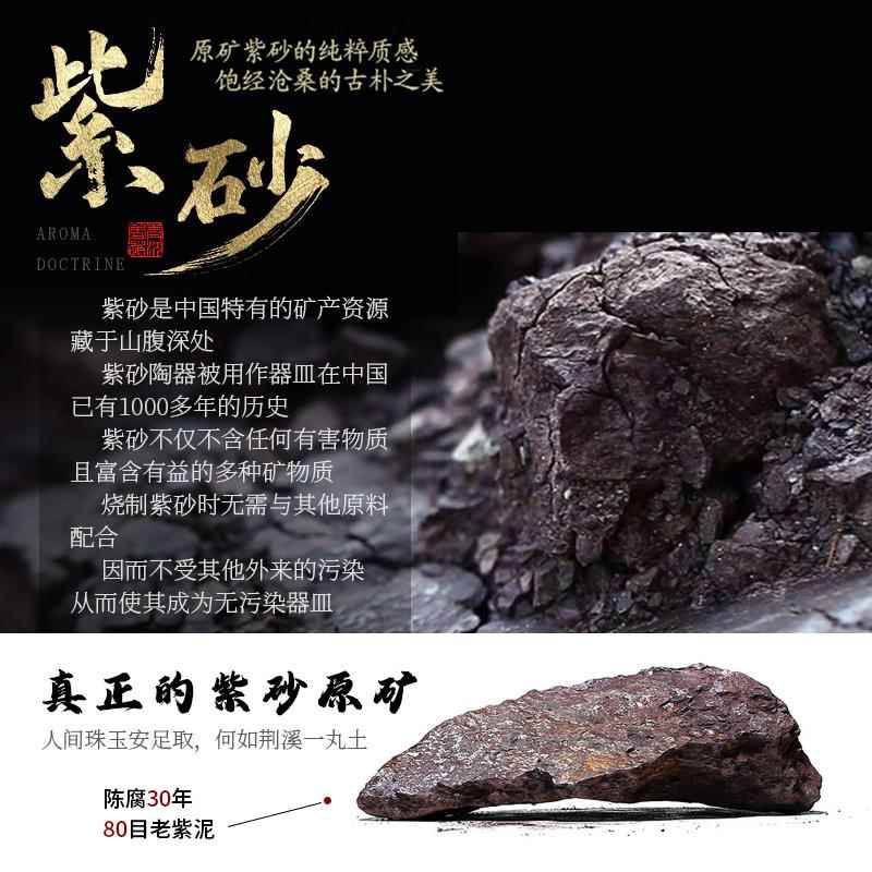 砂紫香炉沉香炉薰香家用盘室内摆件环香炉香薰炉子茶道檀香香塞上