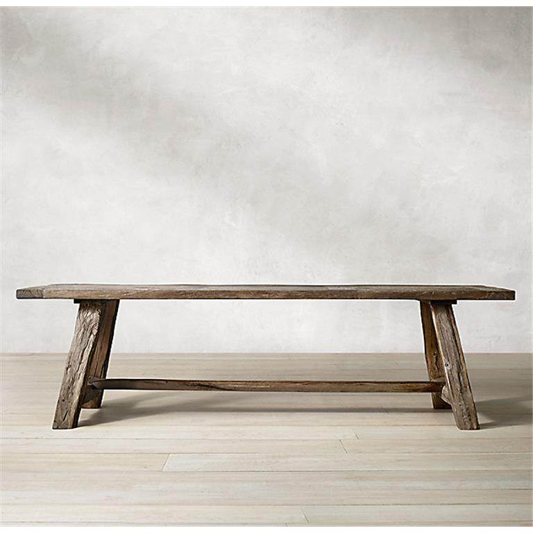 美式做旧实木餐桌复古吧台桌面书桌茶台设计师别墅样板房茶桌