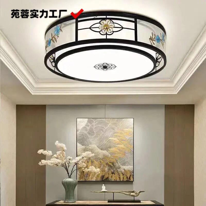 新中式吸顶灯客厅餐厅灯现代简约卧室灯个性大气家用中国风灯具