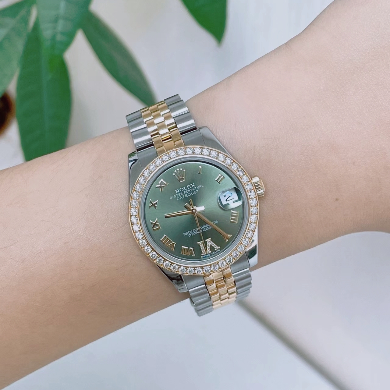 热门保值98新劳力士女装日志型178383-0005机械女士手表36mm正品