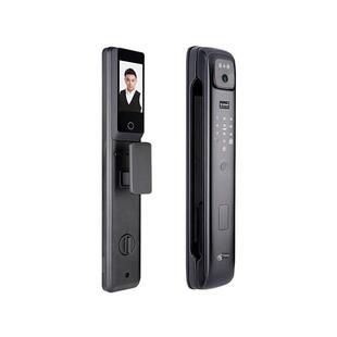 3D人脸识别全自动智能门锁视觉猫眼大屏幕钻石黑 Pro 悦马Ym 236