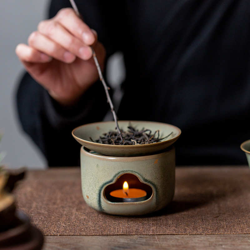 茶道日式复古茶器炉茶炉窑变堂家用保温焙茶手工陶瓷配件盛艺醒烤