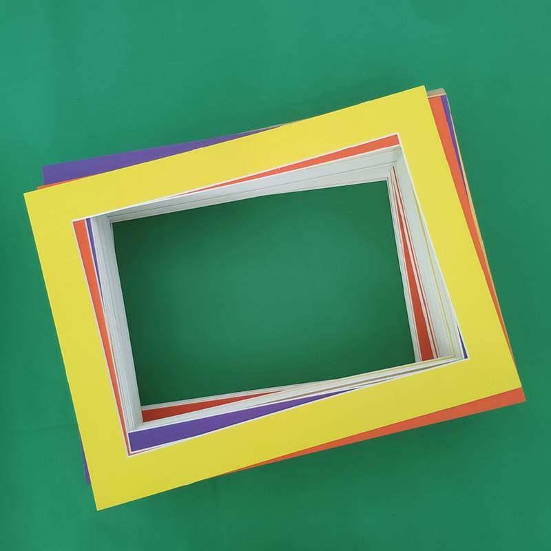 20张儿童画装裱框简易卡纸8K单框裱画纸A4纸相框A3纸画框可定做制