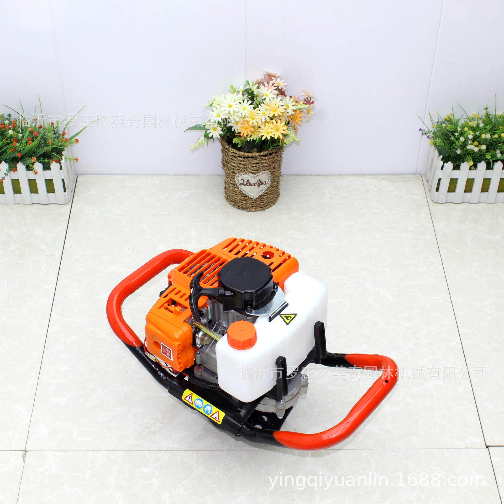 出口52cc63cc地钻组合挖坑机钻地机打洞机小型农用打桩机打孔机