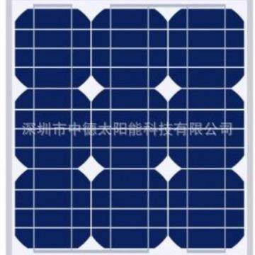 单晶18V50W太阳能电池板充电板，太阳能滴胶板 灯具草坪灯发电板