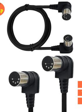 90度弯头DIN5P双公头线,大5P连接线 美容器械配线 舞台雾化机线