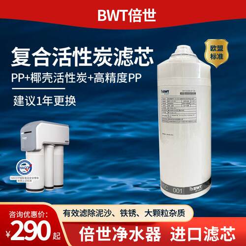 BWT倍世滤芯BRO5H01-2 RO反渗透纯水机净水器耗材 进口欧盟认证