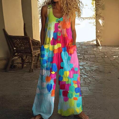 Printed jumpsuit 印花印花连体裤