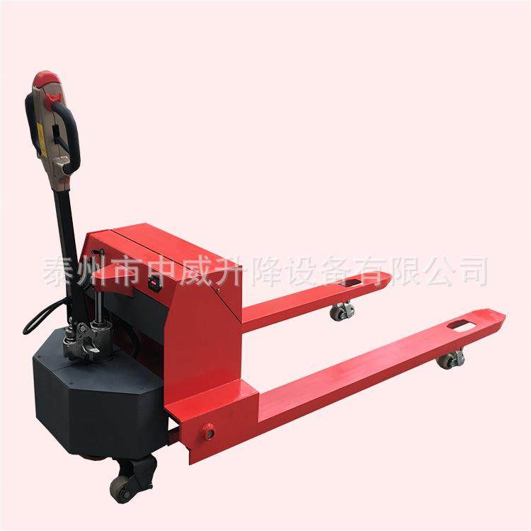 厂家供应2T叉长3米智能搬运车充电式托盘装卸车半电动液压地牛