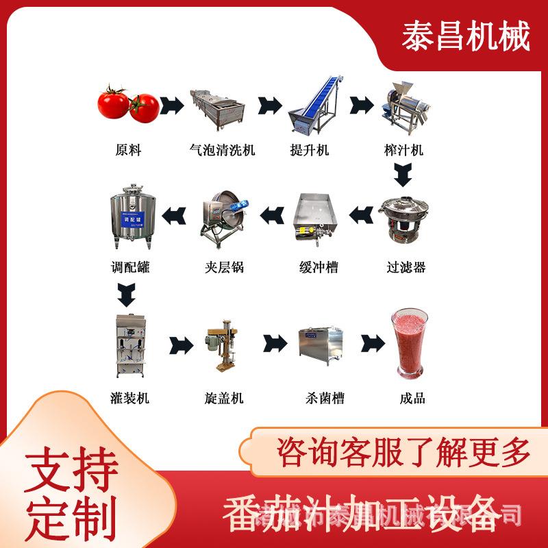 番茄汁灌装生产线菠萝榨汁生产设备红枣汁加工机械青梅汁浓缩设备