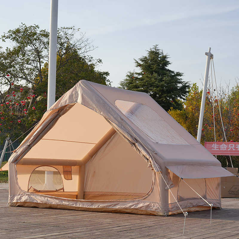 6.3平米4-5人亲子露营充气帐篷大天窗敞型门户外免安装充气帐篷