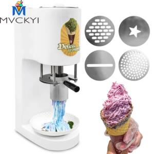 明毅新款零食机械，DIY面条形意式Gelao机家用商用冰激凌机220V