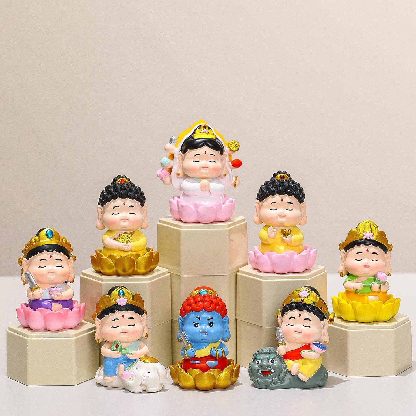 二生肖守十护神财神本命件佛客厅摆创国意潮sxsh如来观音菩萨工位