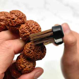 藏锋文玩钢丝刷子清理包浆冰砂海棠刷土豪丝金刚头尾核桃缝隙清理