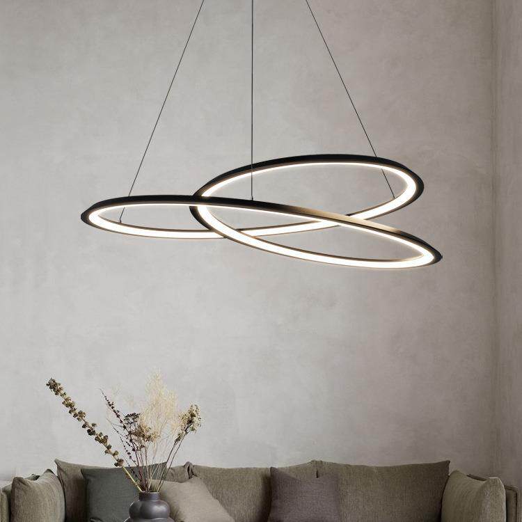 客厅吊灯现代简约大气极简轻奢设计师造型卧室主灯2024新餐厅吊灯