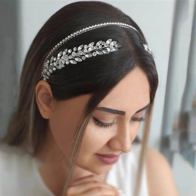 DZ056 Bridal Hairband Baroque Headband Bride Hair Jewelry Pa - 实物图
