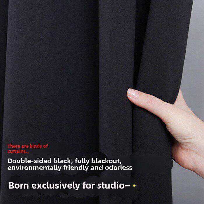 定制实验室遮光罩暗室遮光罩实验避光遮光布黑色布罩全遮窗帘