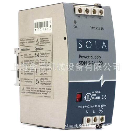 sola导轨电源SDN10-24-100P，SLD15-3030-15T ，SCP100S24X-CP1