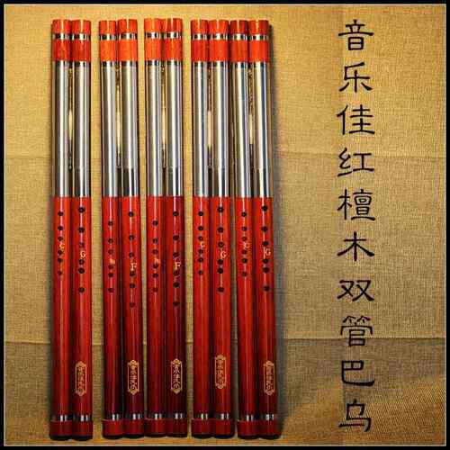 高档代音乐佳民乐 双管调巴乌黑檀F配B调GC调降EA调第五专业演奏