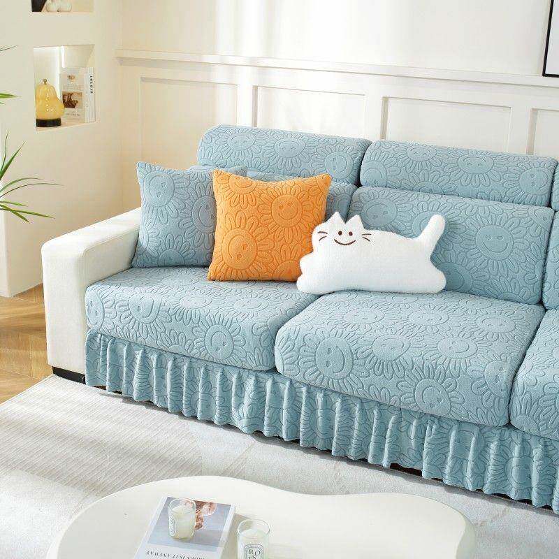 秋冬新款高弹KPM沙整发套罩全包套沙发笠防滑力客厅垫坐防猫防尘
